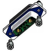 CONEC-15-007103 Raccordement D ultra-miniaturisé Conn D-Sub F 2Power/5Signal POS Solder RA Thru-Hole 2 Terminal 1 Port