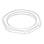 Connector Accessories Lock Nut Straight Brass Nickel