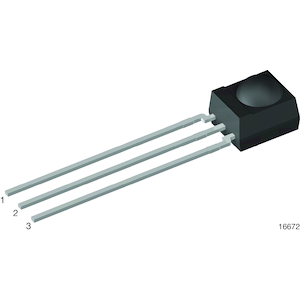 Vishay-TSSP94038 IR-Remote-Empfänger IR Remote Receiver 38kHz 90° 12m 3-Pin Tube