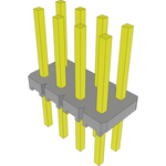 Conn Unshrouded Header HDR 8 POS 2.54mm Solder ST Top Entry Thru-Hole Bulk