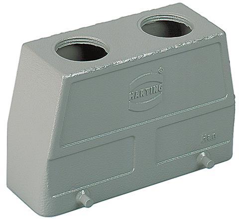 HARTING-09300240462 Schrumpfbalgenadapter Hood 180° 24B Shell Size Powder Die Cast Aluminum Double Lock Han®
