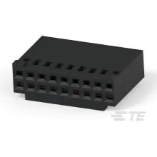 TE Connectivity-3-87977-4 Connector Discrete Wire Housing Conn Housing RCP 18 POS 2.54mm Crimp ST Cable Mount Black Package
