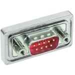 Conn D-Sub F 9 POS Solder Cup ST Panel Mount 9 Terminal 1 Port