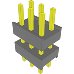 Conn Board Stacker HDR 6 POS 2.54mm Solder ST Top Entry Thru-Hole Bulk
