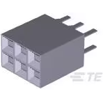 TE Connectivity-5-535542-3 Cabezales del conector y receptáculos PCB Conn Socket Strip SKT 6 POS 2.54mm Solder ST Top Entry Thru-Hole Box
