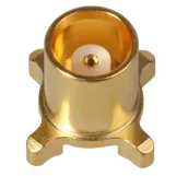 HUBER+SUHNER-82_MCX-S50-0-29/111_NM Connector RF Conn MCX 0Hz to 6GHz 50Ohm Solder ST SMD F Gold Over Nickel T/R