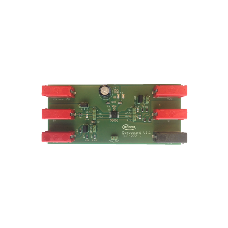 Infineon Technologies AG-DEMOBOARDTLF42772ELTOBO1 RF/Drahtlos-Entwicklungsplatinen und Kits Evaluation Board for Active Antenna Supply with Adjustable Output Current