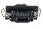 Amphenol-HJ-19PFFR-QS7001 Connector Audio and Video Conn HDMI F 19 POS 1.27mm Solder RA Panel Mount 19 Terminal 1 Port