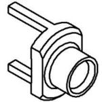 Radiall-R280287200 Steckverbinderzubehör Connector Accessories Panel Mounting Flange Straight Brass Gold Over Nickel Standard