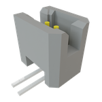 Conn Shrouded Header (4 Sides) HDR 2 POS 1.27mm Solder RA Side Entry Thru-Hole TIGER EYE™ Tube