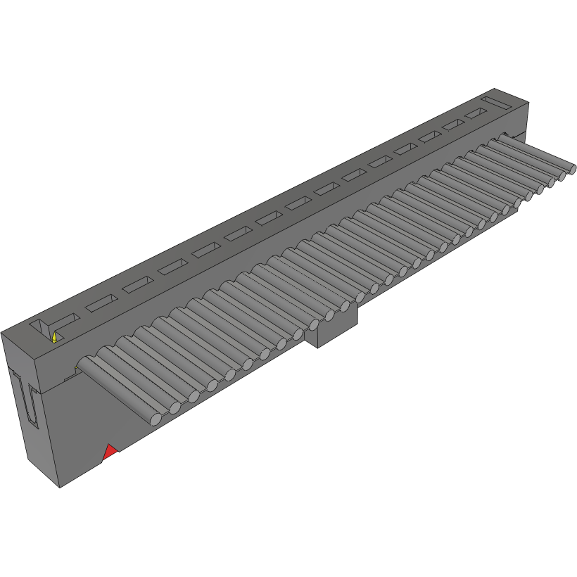 Samtec-HCSS-15-S-10.00-01-N Flachband Kabelbaugruppen Cable Assembly 0.25m 28AWG 2.54mm 15 POS IDC Connector F Bulk
