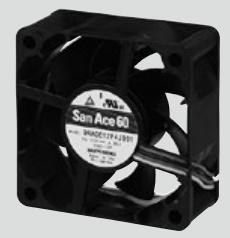 SANYO DENKI-9RA0612H40021 Souffleurs et ventilateurs DC Fan Axial Ball Bearing 12V 7V to 13.8V 19.1CFM 26dB 60 X 60 X 25mm