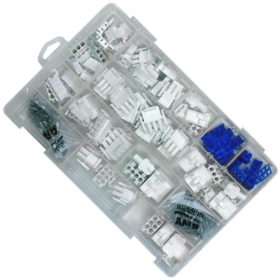 TE Connectivity-2110852-6 Komponentensätze Deluxe Through Hole Vertical and Right Angle Male Header, Plug and Receptacle Connector Kit