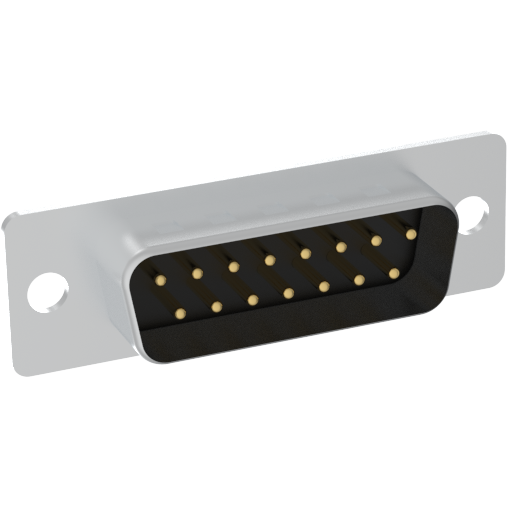Amphenol Communications Solutions-L777SDA15P Steckverbinder, D-Sub D-Sub Standard Density Connector, Input Output Connectors, Stamped Signal 3A, Straight Solder Cup, 15 Position Plug, 0.38um (14.960uin) Gold Plating