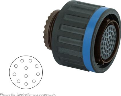 SOURIAU-D38999/26JG11BB 圆形连接器 Conn Circular SKT 11 POS Crimp ST Cable Mount 11 Terminal 1 Port