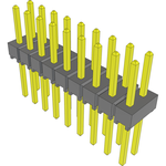 Conn Unshrouded Header HDR 18 POS 2.54mm Solder ST Top Entry Thru-Hole Bulk