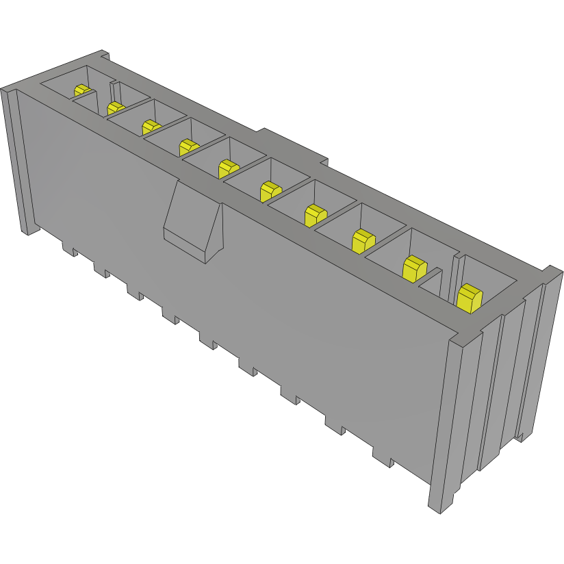Samtec-IPL1-110-01-L-S-RA-K Steckverbinderleisten und Leiterplattenbuchsen Conn Wire to Board HDR 10 POS 2.54mm Solder RA Side Entry Thru-Hole Tube