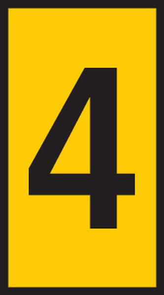 HellermannTyton-561-02644 Marqueurs de câble Cable Markers Pre-Marked Snap On Polyamide 6/6 Yellow Box