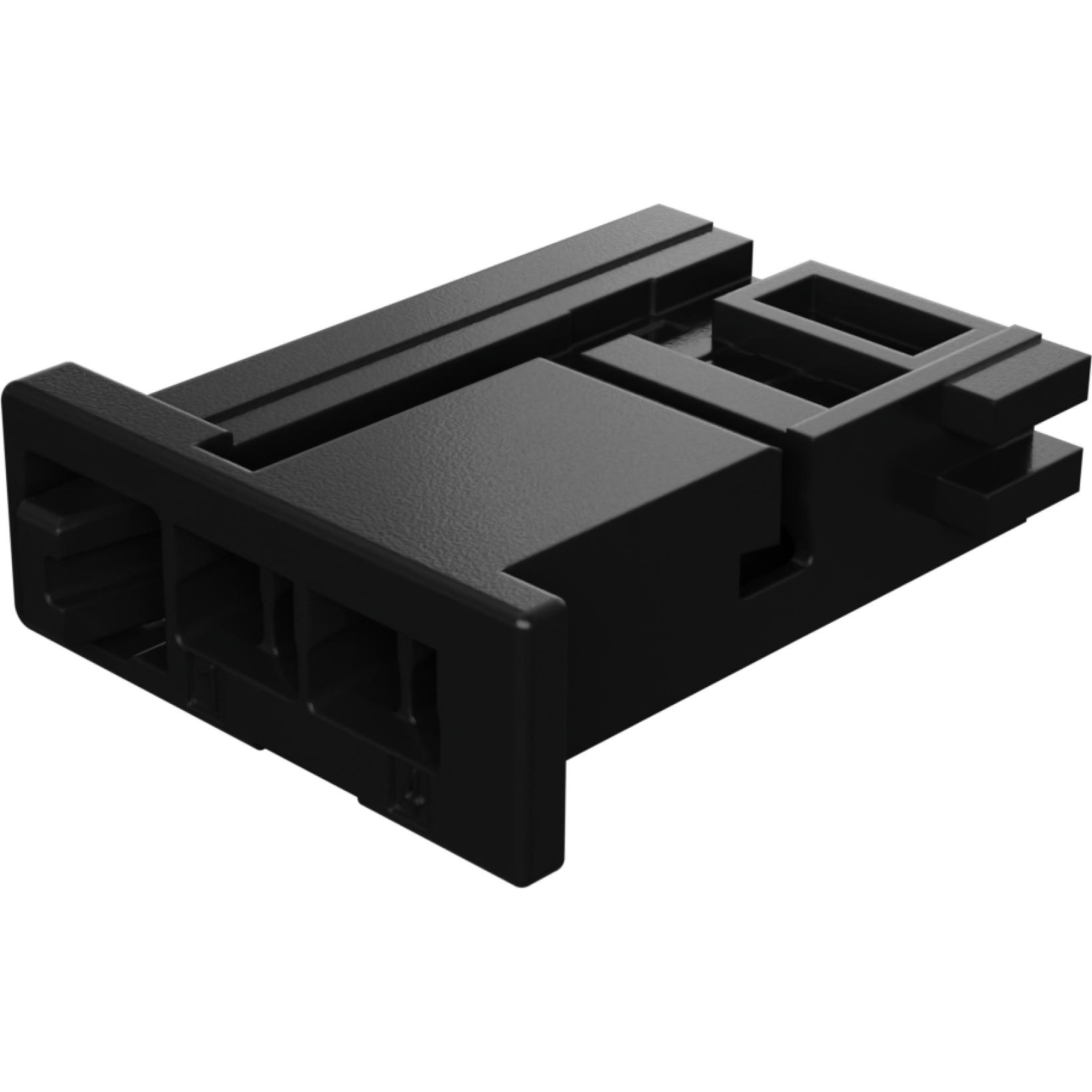 Molex-2058272041 Connector Discrete Wire Housing Conn Housing RCP 4 POS 1.8mm Crimp ST Cable Mount Black Bag