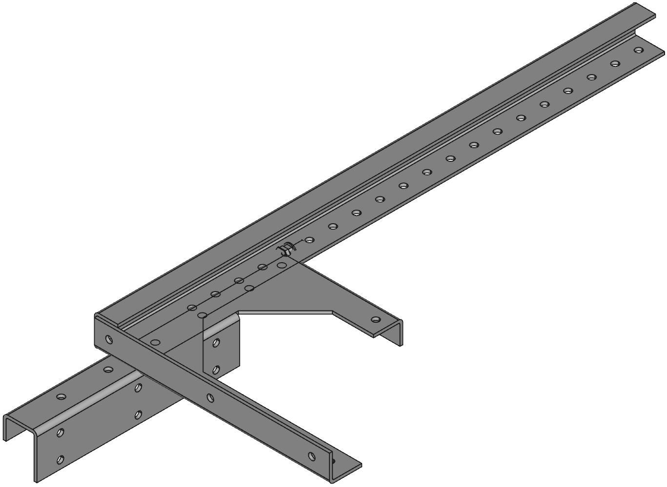 Hammond Manufacturing-CWHD8 Accessoires de câble Cable Accessories Hanger Steel Gray