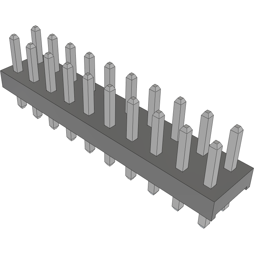 Samtec-MTMM-110-02-T-D-120 Connector Headers and PCB Receptacles Conn Unshrouded Header HDR 20 POS 2mm Solder ST Top Entry Thru-Hole Bulk