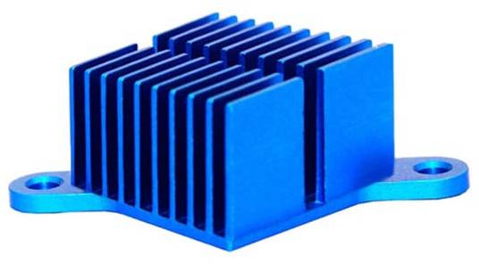 Advanced Thermal Solutions-ATS-CPX025025010-165-C1-R0 Kühlkörper Heat Sink Passive Straight Aluminum 6063 18.3°C/W Blue Anodized