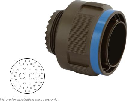 SOURIAU-D38999/26WJ46PN-LC Steckverbinder, rund Conn Circular PIN 46 POS Crimp ST Cable Mount 46 Terminal 1 Port