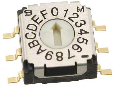 NIDEC Copal Electronics-SH-7070TB Switch DIP Switch DIP N.O./N.C. SP16T 16 Flush Screwdriver 0.1A 5VDC Gull Wing 2.54mm SMD T/R