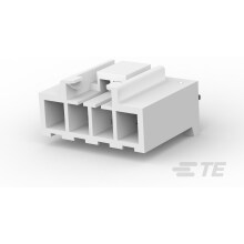 TE Connectivity-178487-1 Connector Headers and PCB Receptacles Conn Shrouded Header (4 Sides) HDR 4Power POS 3.96mm Solder ST Thru-Hole Bag