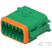 TE Connectivity-DT06-12SC-CE06 Custodia filo connettore dedicato Conn Housing PL 12 POS Crimp ST Cable Mount Green Box Automotive