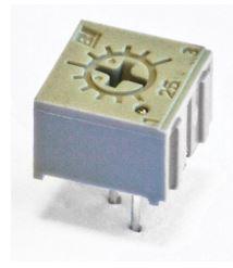 TT Electronics / BI Technologies-25VR20KLF  Res Cermet Trimmer 20K Ohm 10% 0.5W(1/2W) 1(Elec)/1(Mech)Turns 2.77mm (6.86 X 4.83 X 6.86mm) Pin Thru-Hole Tube
