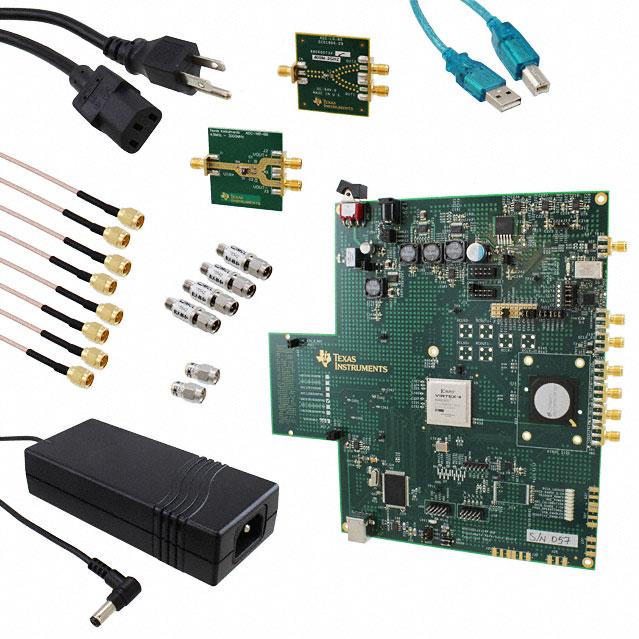 Texas Instruments-ADC12D1600RFRB/NOPB Placas y kits de desarrollo de conversión de datos ADC12D1600 ADC Reference Board 3.2GSPS WaveVision 5 IDE