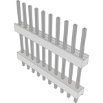 Conn Board Stacker HDR 10 POS 2.54mm Solder ST Top Entry Thru-Hole FLEX STACK Bulk