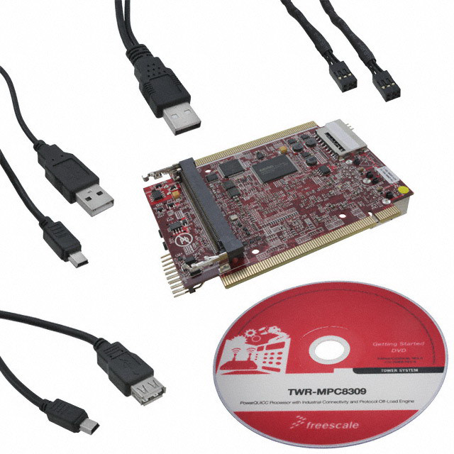 NXP Semiconductors-TWR-MPC8309 Cartes et kits de développement de systèmes intégrés MPC8306/MPC8309 Microprocessor Tower System Module 417MHz CPU 128MB RAM 32MB NOR Flash Linux BSP