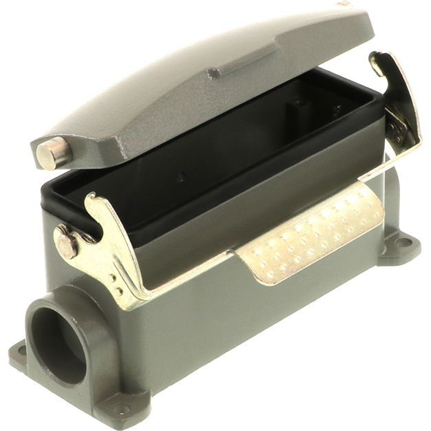 Molex-7824.6317.0 Schrumpfbalgenadapter Housing 90° 24 Shell Size Polyester Powder Die Cast Aluminum GWconnect®