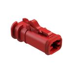 Conn Housing PL 4 POS Crimp ST Cable Mount Red