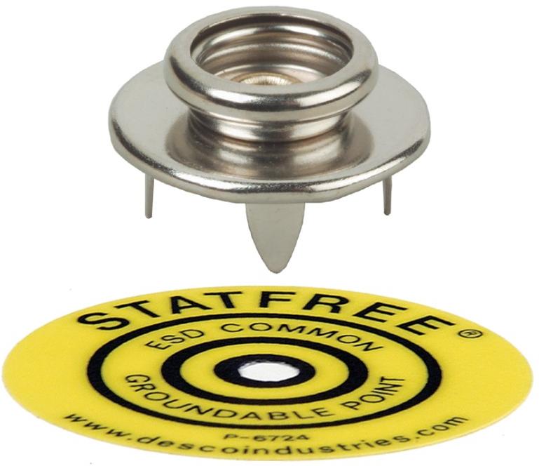 Desco Industries-09863 Misc Products Snap, Socket, 10mm, Push And Clinch