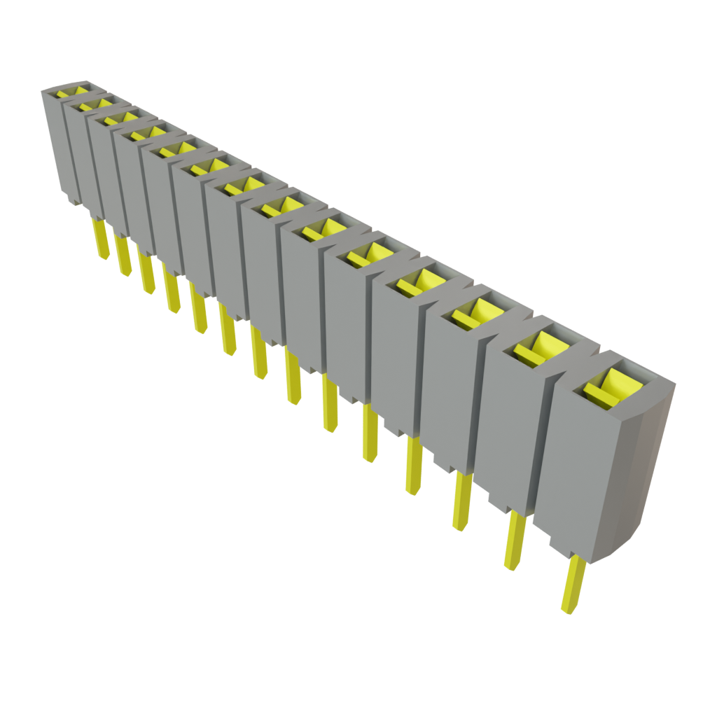 Samtec-SSA-114-S-G Steckverbinderleisten und Leiterplattenbuchsen Conn Socket Strip SKT 14 POS 2.54mm Solder ST Top Entry Thru-Hole Bulk