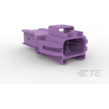 TE Connectivity-6-2378158-2 Carcaza de cables discretos de conector Conn Housing Tab 2 POS 5mm Crimp ST Panel Mount Violet Carton