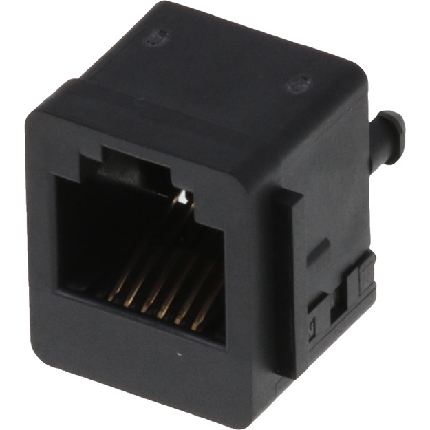 Molex-0428786216 Connector Telephone and Telecom Conn RJ-11 F 6 POS 1.02mm Solder ST Thru-Hole 6 Terminal 1 Port Cat 3 Tray