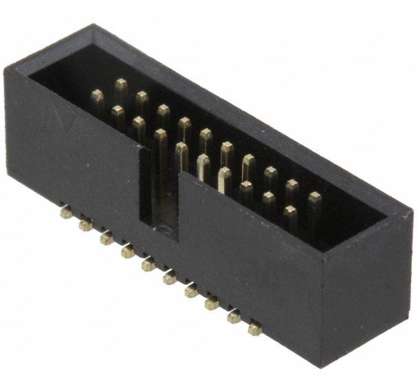 CnC Tech, LLC-3220-20-0300-00-TR Cabezales del conector y receptáculos PCB Conn Shrouded Header (4 Sides) HDR 20 POS 1.27mm Solder ST Top Entry SMD T/R