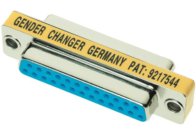 HARTING-39509040050 Steckverbinder, D-Sub GENDER CHANGER USB-D25 F-F
