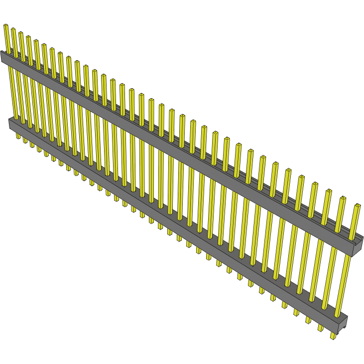 Samtec-DW-35-20-G-S-773 连接器插头及 PCB 插座 Conn Board Stacker HDR 35 POS 2.54mm Solder ST Top Entry Thru-Hole Bulk