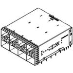 Amphenol Communications Solutions-UE863G462000361 Steckverbinder, Telefon und Telekommunikation Conn SFP F 160 POS Press Fit RA Thru-Hole 40 Terminal 2 Port Tray