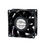 DC Fan Axial Ball Bearing 24V 21.6V to 26.4V 49.42CFM 45dB 80 X 80 X 37.6mm Tachometer