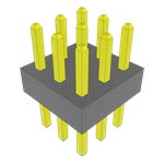 Conn Unshrouded Header HDR 9 POS 2mm Solder ST Top Entry Thru-Hole Bulk