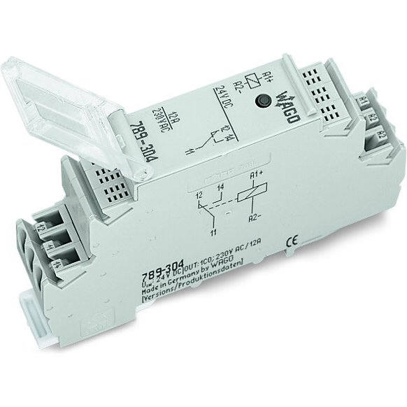 WAGO-789-508 Relè elettromeccanico Front-Entry, 1 Changeover Contact