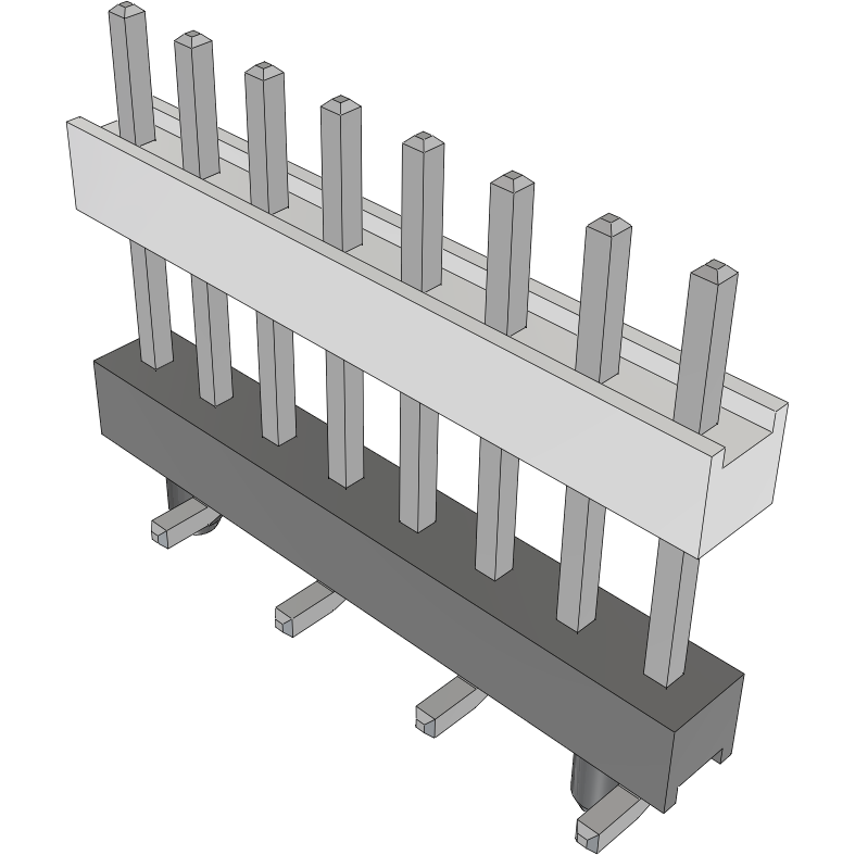 Samtec-HW-08-15-T-S-440-SM-A Piastre connettori e prese PCB Conn Board Stacker HDR 8 POS 2.54mm Solder ST Top Entry SMD FLEX STACK Tube