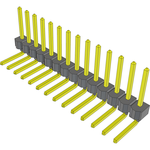 Conn Unshrouded Header HDR 14 POS 2.54mm Solder RA Side Entry Thru-Hole Bulk