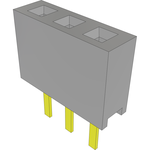 Conn Socket Strip SKT 3 POS 2mm Solder ST Top Entry Thru-Hole Bulk